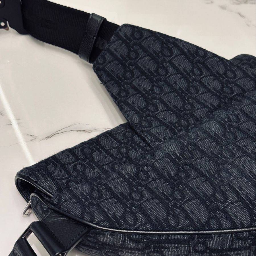 Dior Saddle 老花馬鞍包黑色刺繡款21年新款🔥專櫃在售11萬🖤-17