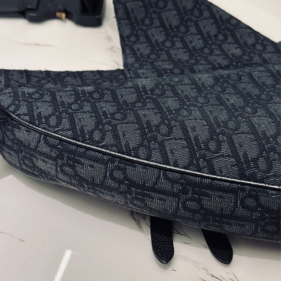 Dior Saddle 老花馬鞍包黑色刺繡款21年新款🔥專櫃在售11萬🖤-24
