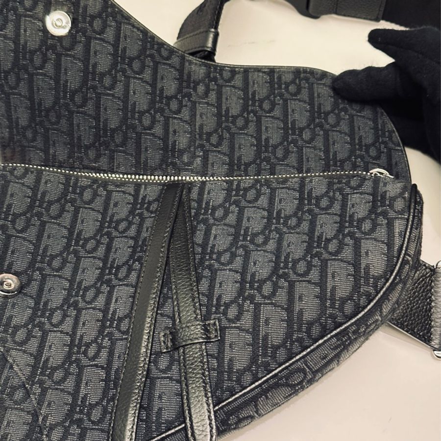 Dior Saddle 老花馬鞍包黑色刺繡款21年新款🔥專櫃在售11萬🖤-28