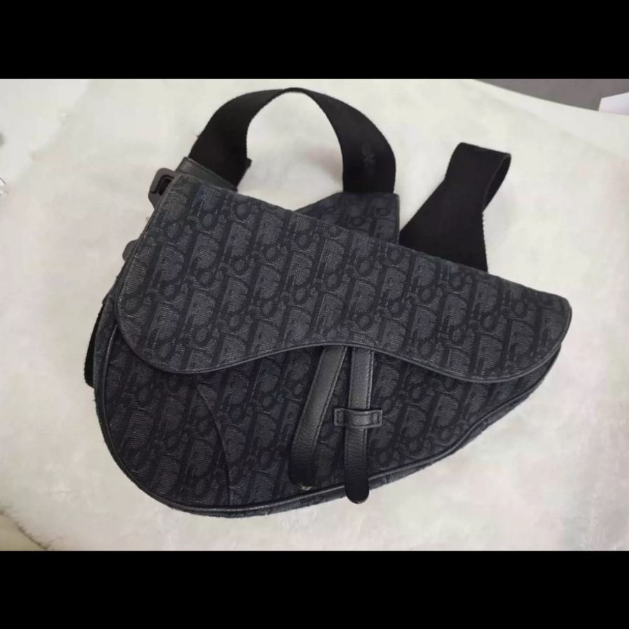 Dior Saddle 老花馬鞍包黑色刺繡款21年新款🔥專櫃在售11萬🖤-49