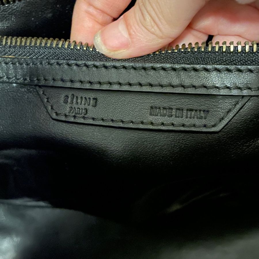 可議價 只想出清 Celine 囧臉包 mini 馬毛加麂皮拼接款 閒置品 大膽撞色-4