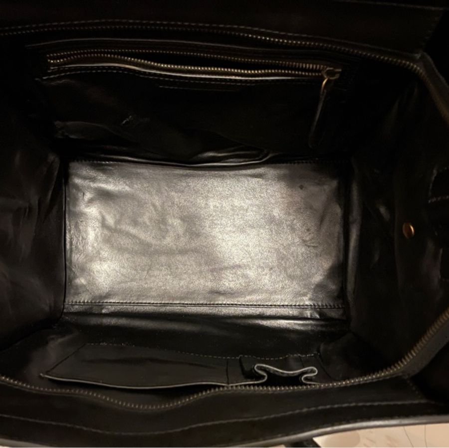 可議價 只想出清 Celine 囧臉包 mini 馬毛加麂皮拼接款 閒置品 大膽撞色-16