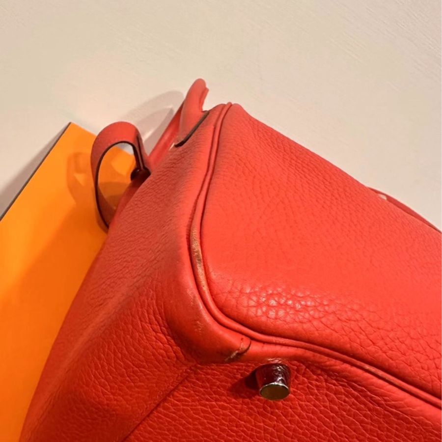 Hermes Lindy 30 超美橘紅色-3