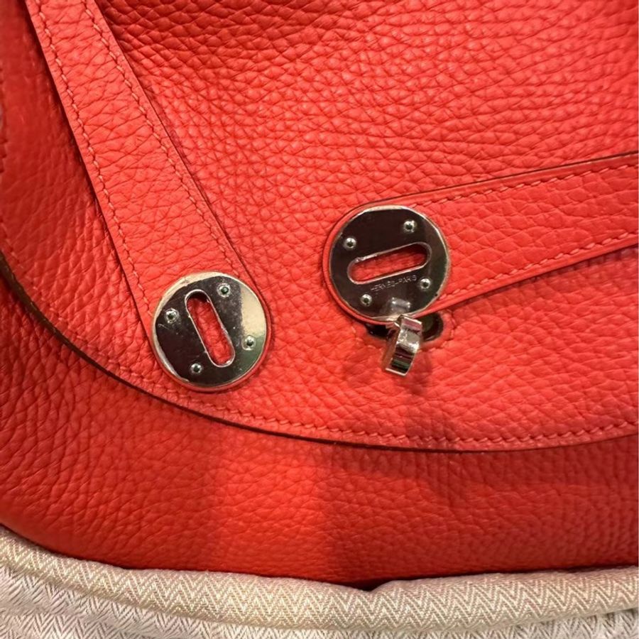 Hermes Lindy 30 超美橘紅色-4
