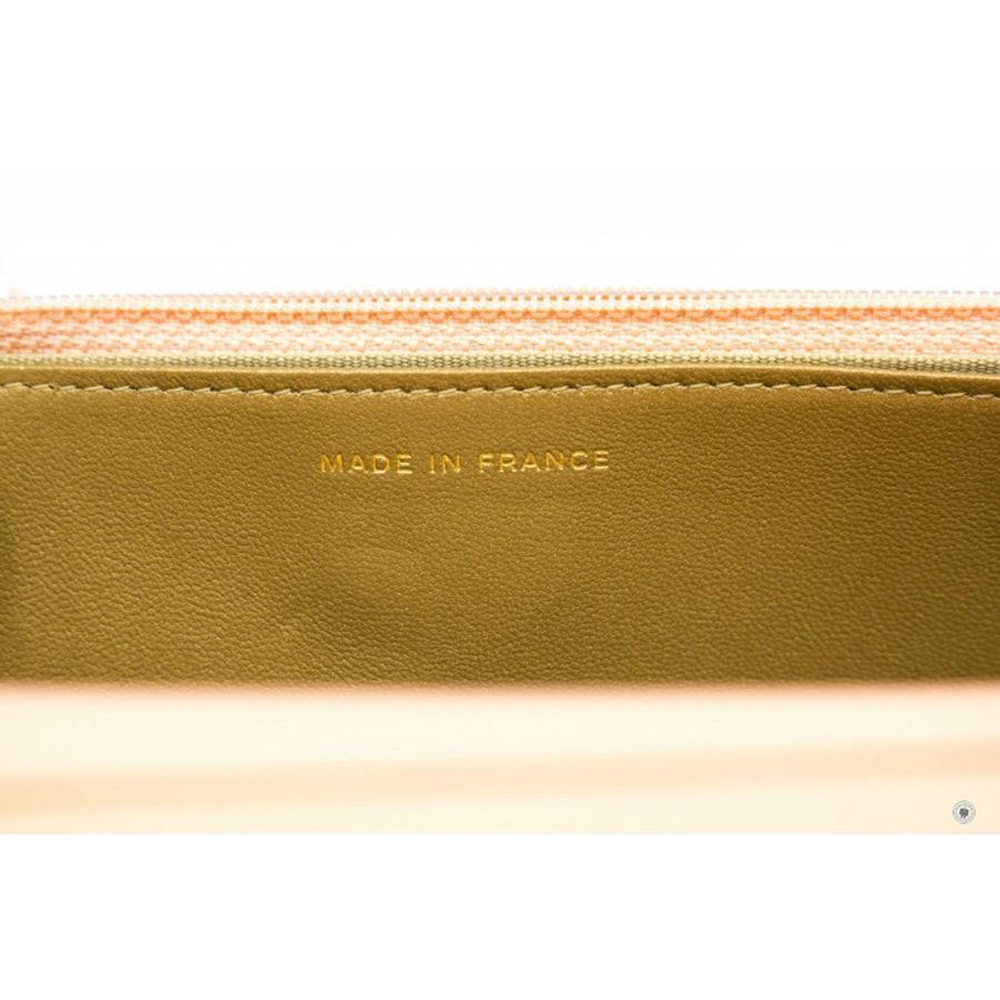 Chanel AP1450 B02916 Pearl Crush Wallet ON Chain Woc  Apricot / NG119 Lambskin Shoulder Bags Gbhw-7