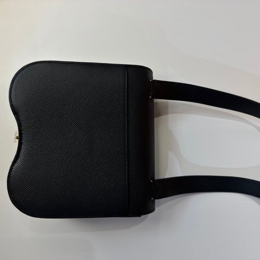 Hermès Della mini 屁股包 黑金釦-6