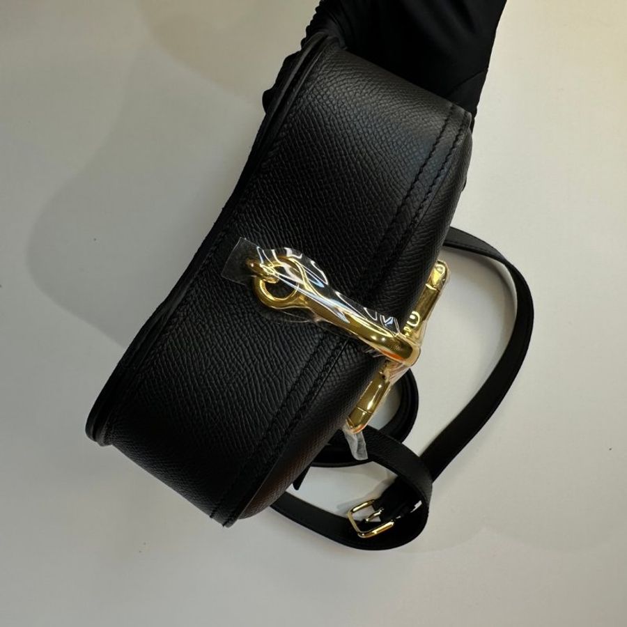 Hermès Della mini 屁股包 黑金釦-7