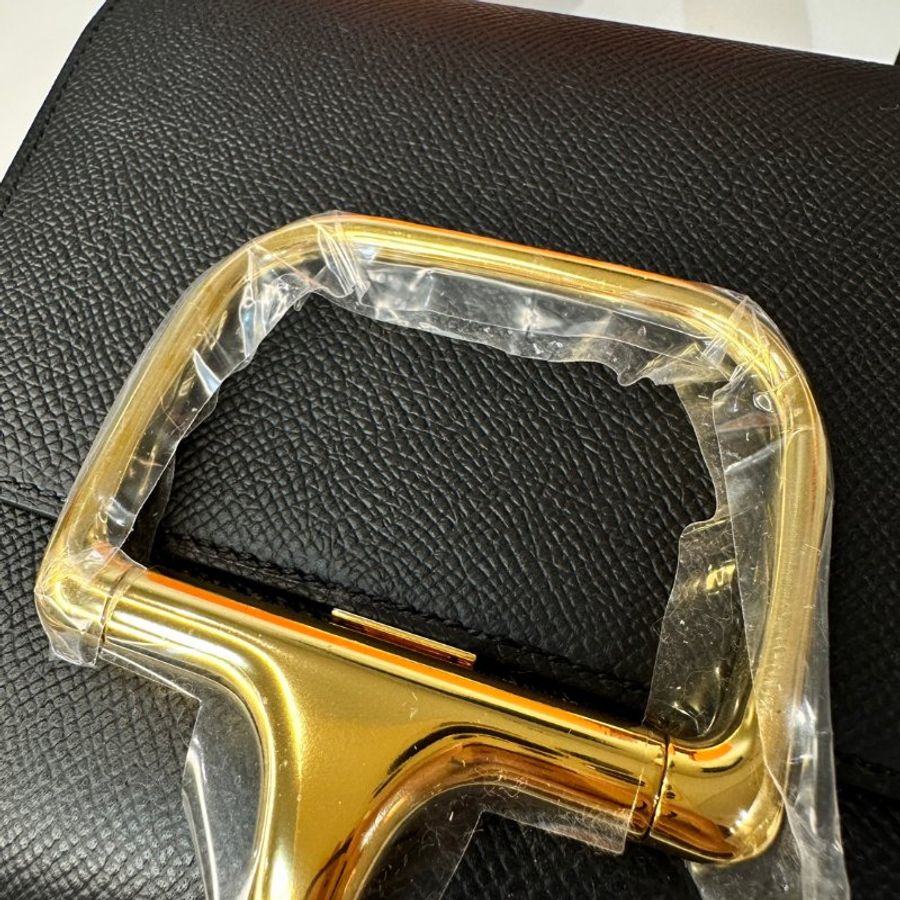 Hermès Della mini 屁股包 黑金釦-9