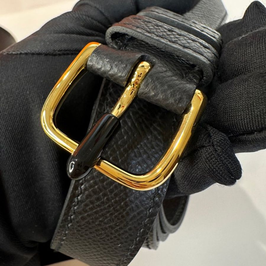 Hermès Della mini 屁股包 黑金釦-10