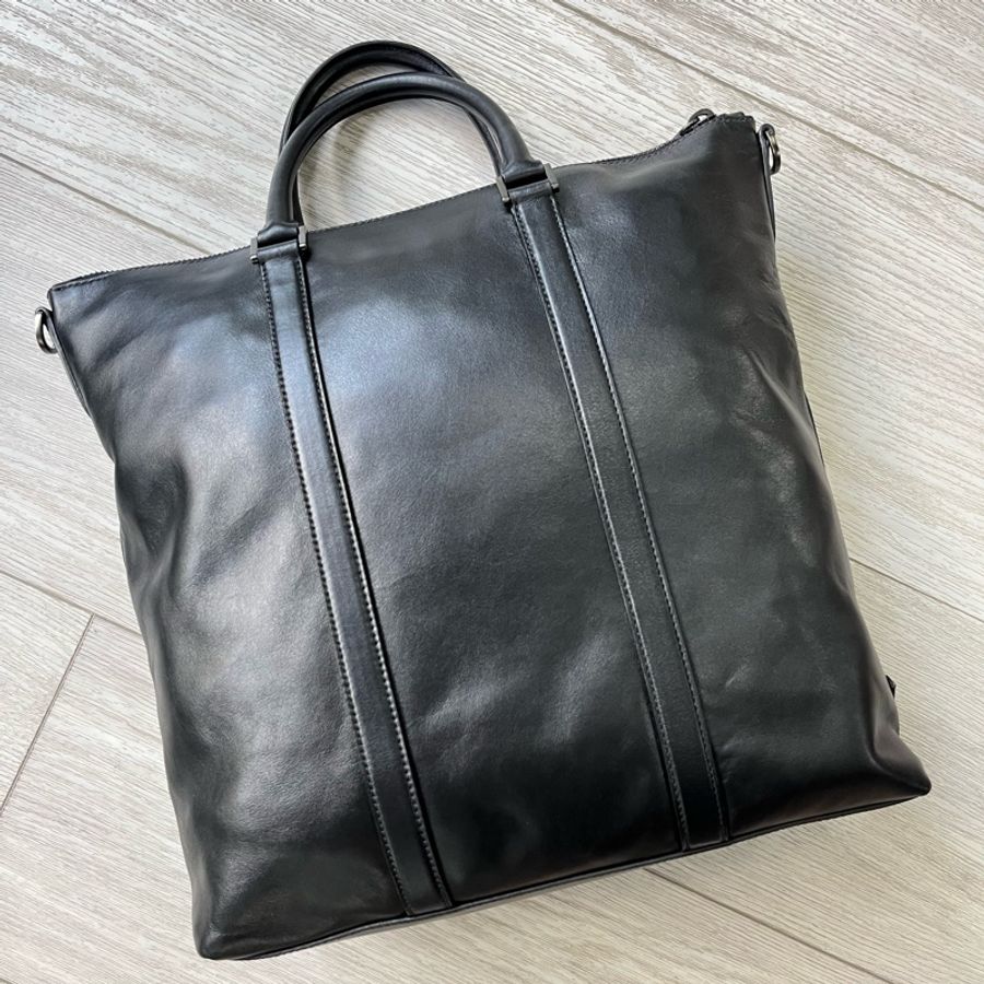 Prada 黑色全皮手提包-3