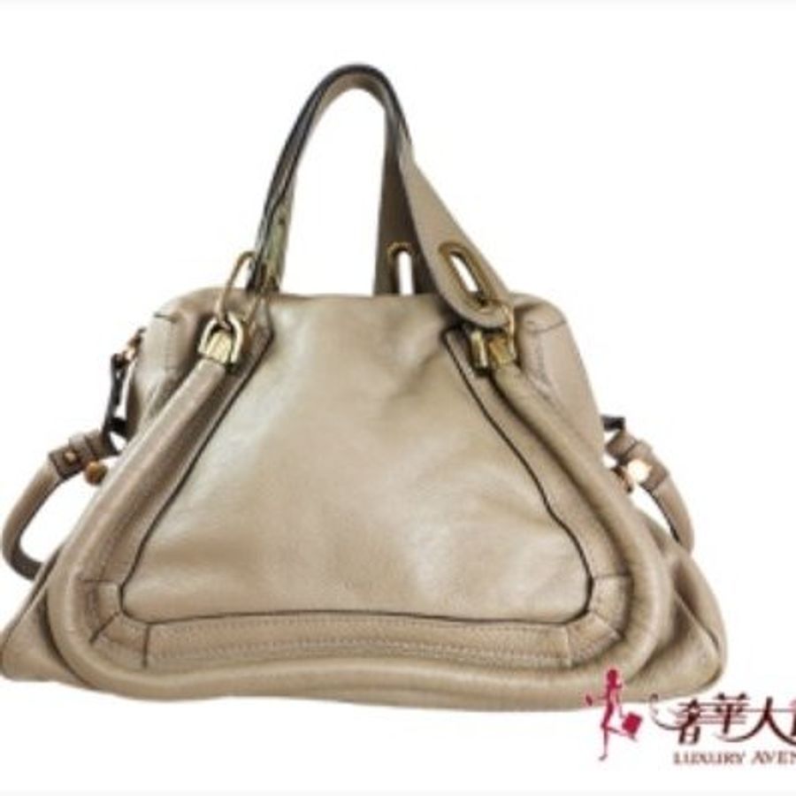 Chloe 大象灰PARATY 手提/肩背兩用包-0