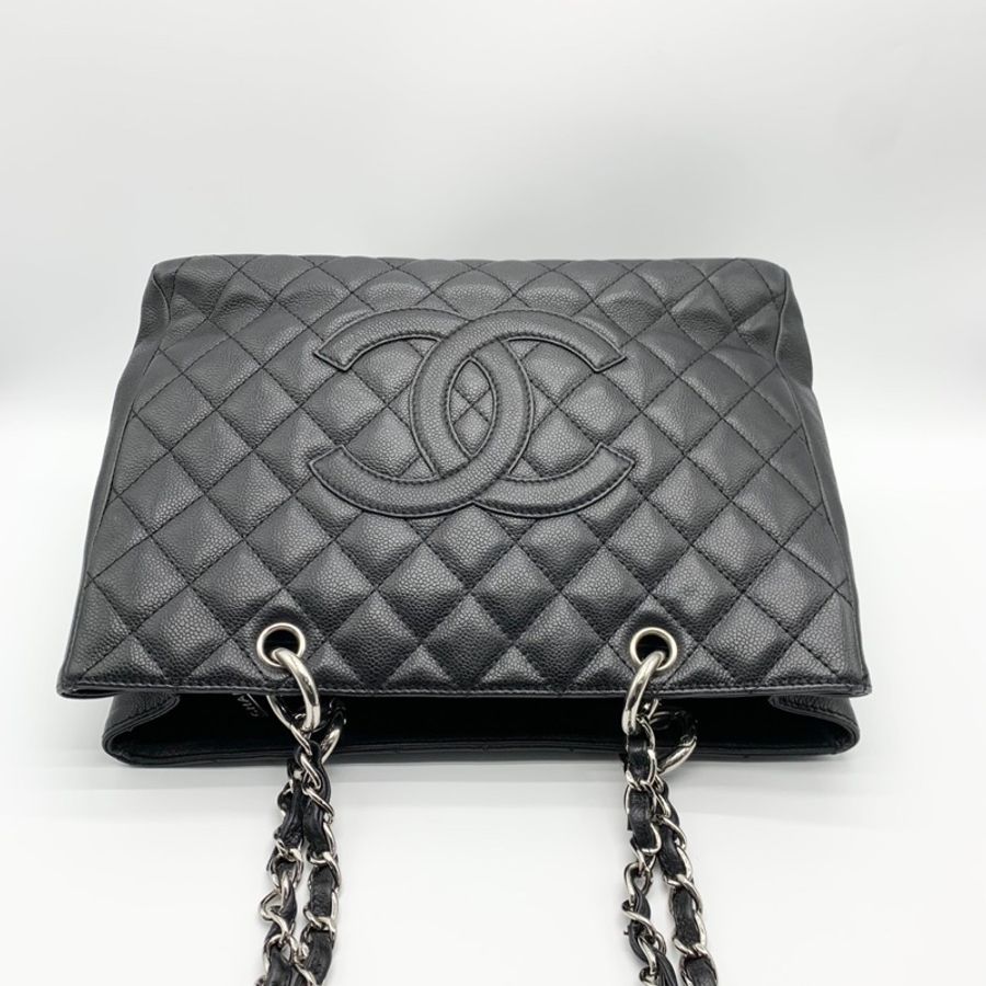 Chanel GST黑銀 托特包 中號-2