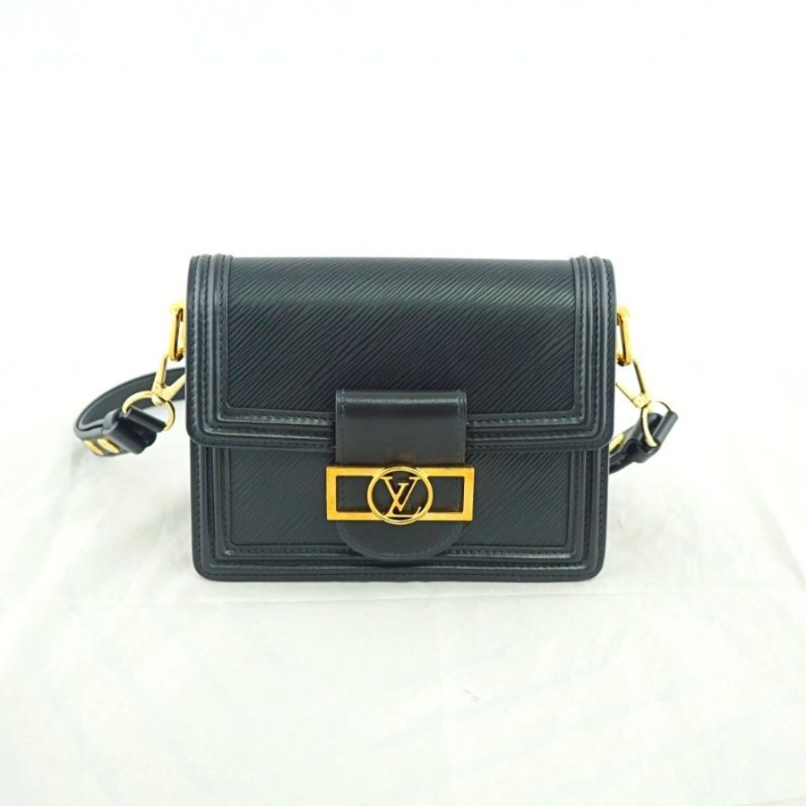 LV M55964 Mini Dauphine 達芙妮黑色EPI肩背包(附購證)-5