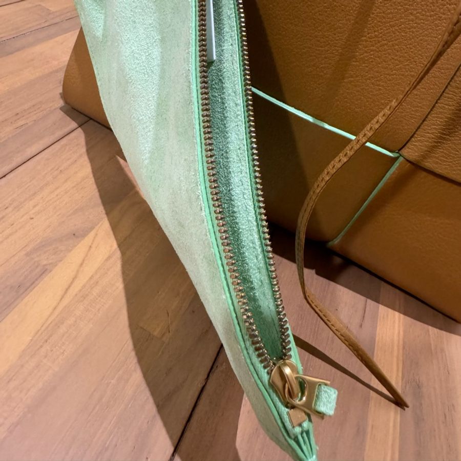 BOTTEGA VENETA BV 652867 ARCO S 雙色全皮大格編織手提包-11