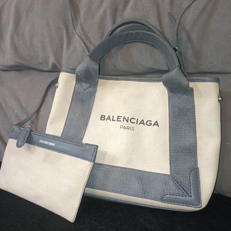 巴黎世家 BALENCIAGA 帆布XS牛皮包-5