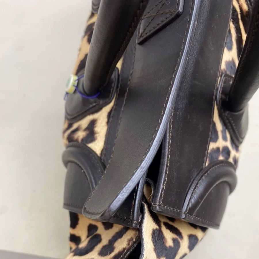 （降價）CELINE Luggage 馬毛豹紋囧臉包/笑臉包-9