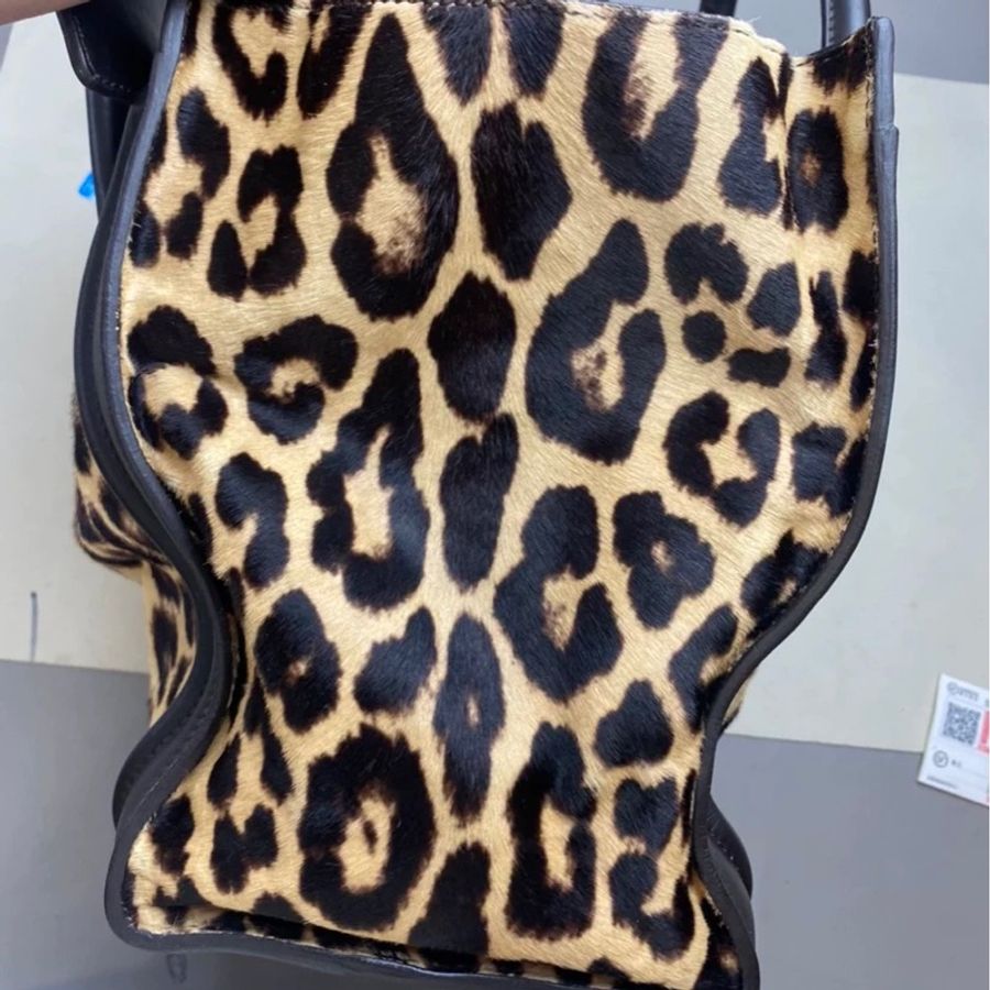 （降價）CELINE Luggage 馬毛豹紋囧臉包/笑臉包-23