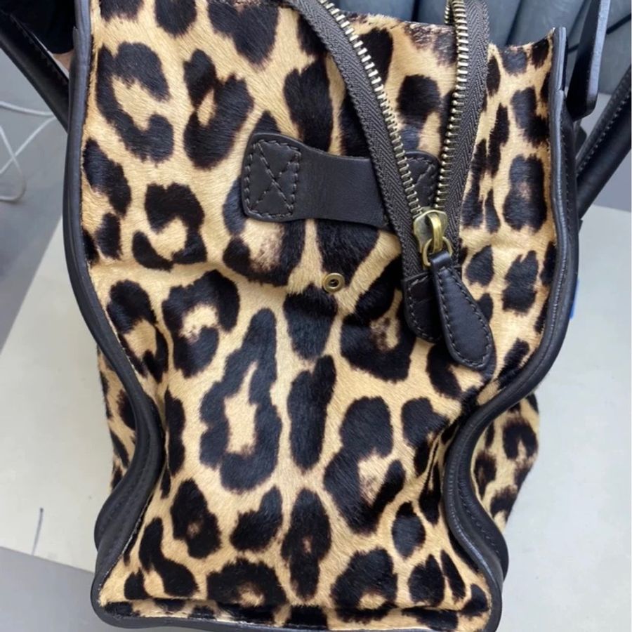（降價）CELINE Luggage 馬毛豹紋囧臉包/笑臉包-24
