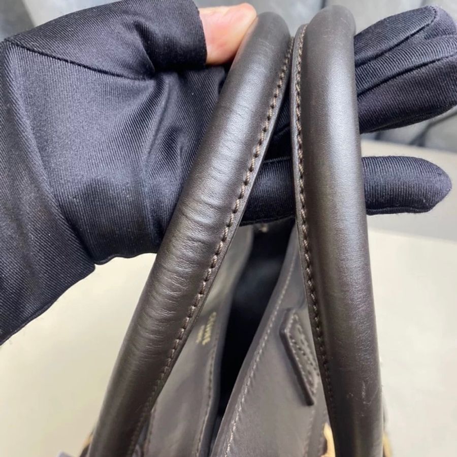 （降價）CELINE Luggage 馬毛豹紋囧臉包/笑臉包-25