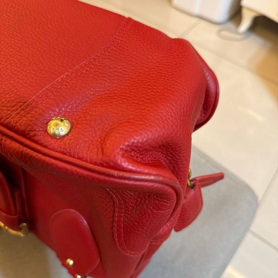 Prada Cervo Animalier牛皮手提包-14