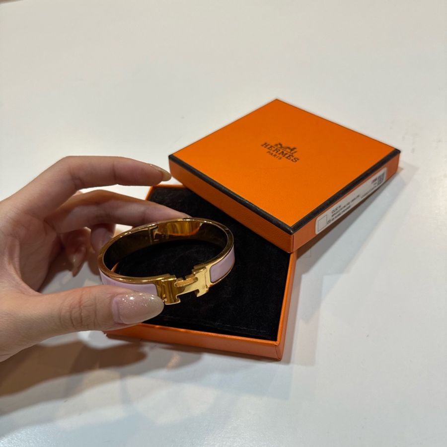 Hermes粉金配色H手環-4