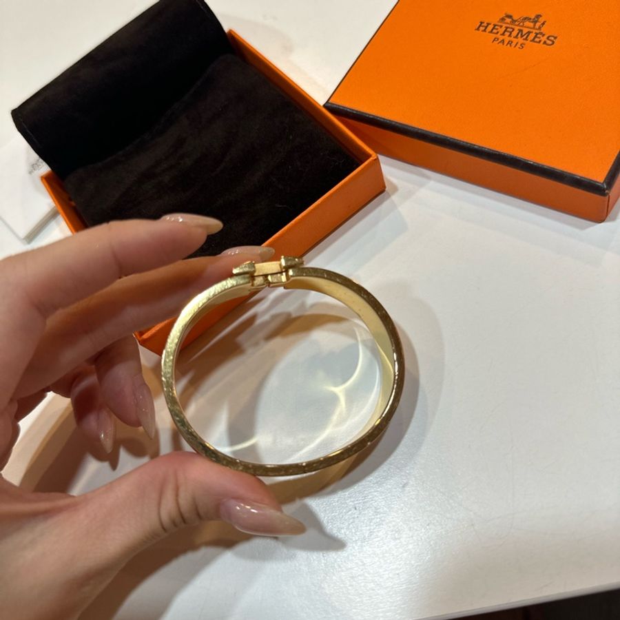 Hermes粉金配色H手環-12