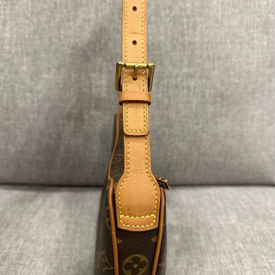 🌟慶雙十🇹🇼特惠🌟LV 豌豆包 半月包 中古款小號-9