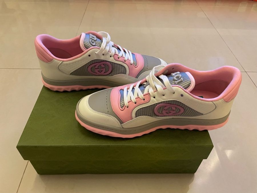 Gucci粉紅色拼色球鞋 39號-5