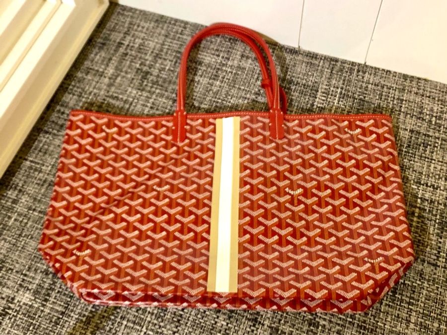 GOYARD St. Louis PM 托特包(中/紅色)-1