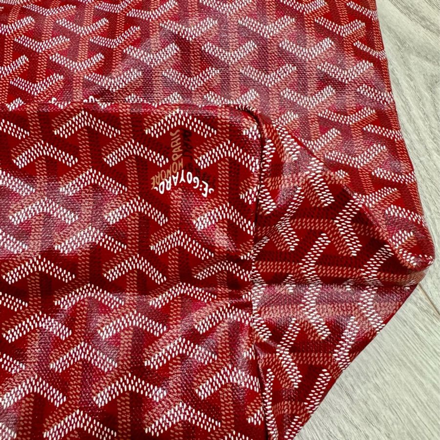 GOYARD St. Louis PM 托特包(中/紅色)-10