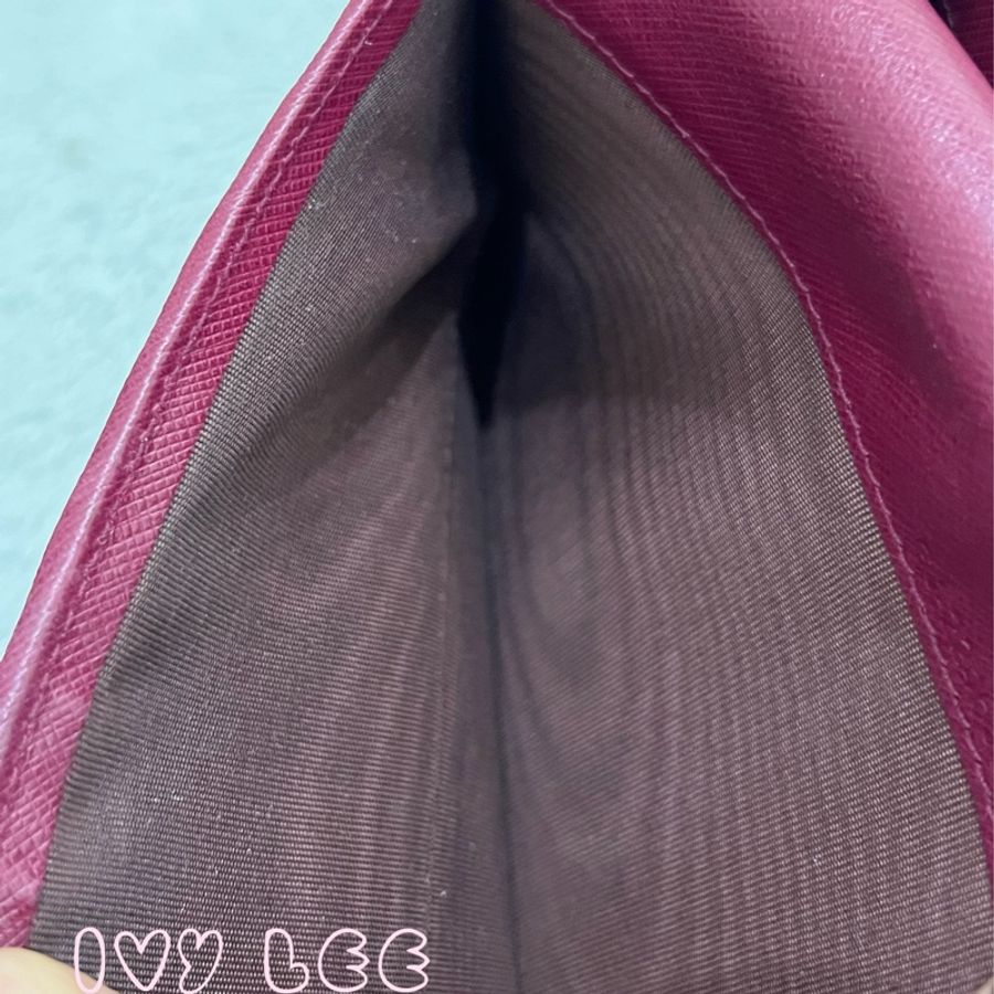 Salvatore Ferragamo 酒紅色 精品長夾 二手精品-18