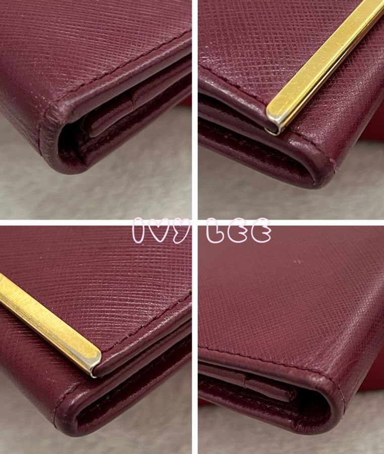 Salvatore Ferragamo 酒紅色 精品長夾 二手精品-24