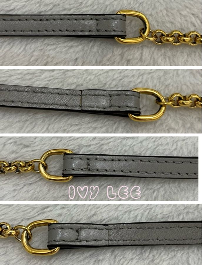 CHLOÉ mini Vanity crossbody bag 質感灰 鱷魚壓紋小牛皮 肩背包 斜背包 二手精品-24