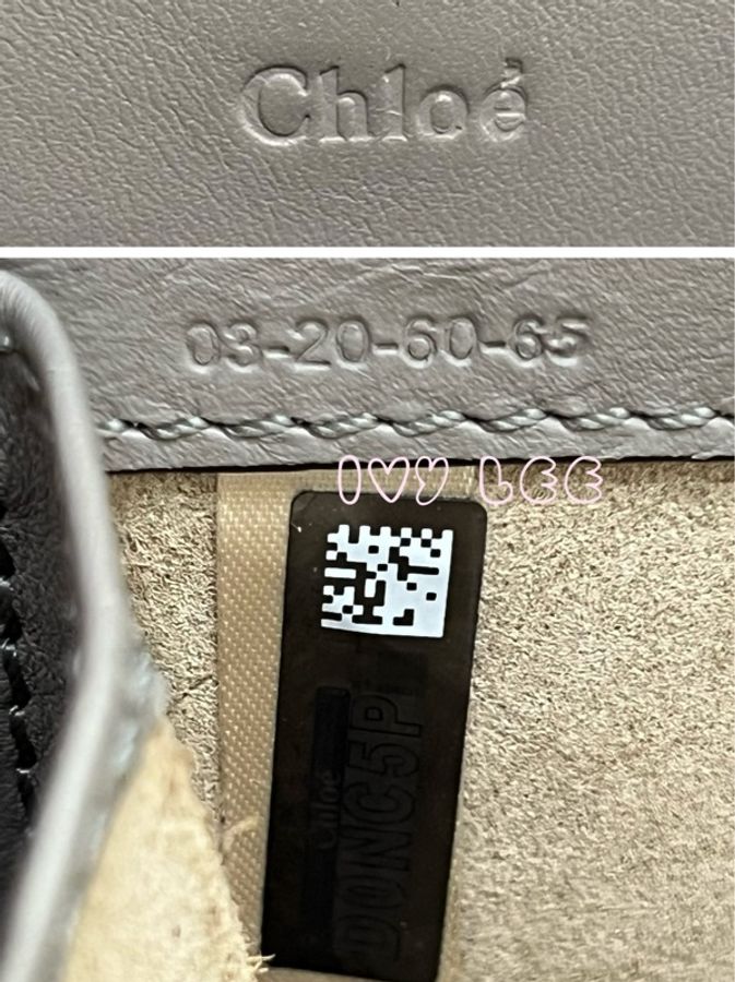 CHLOÉ mini Vanity crossbody bag 質感灰 鱷魚壓紋小牛皮 肩背包 斜背包 二手精品-26