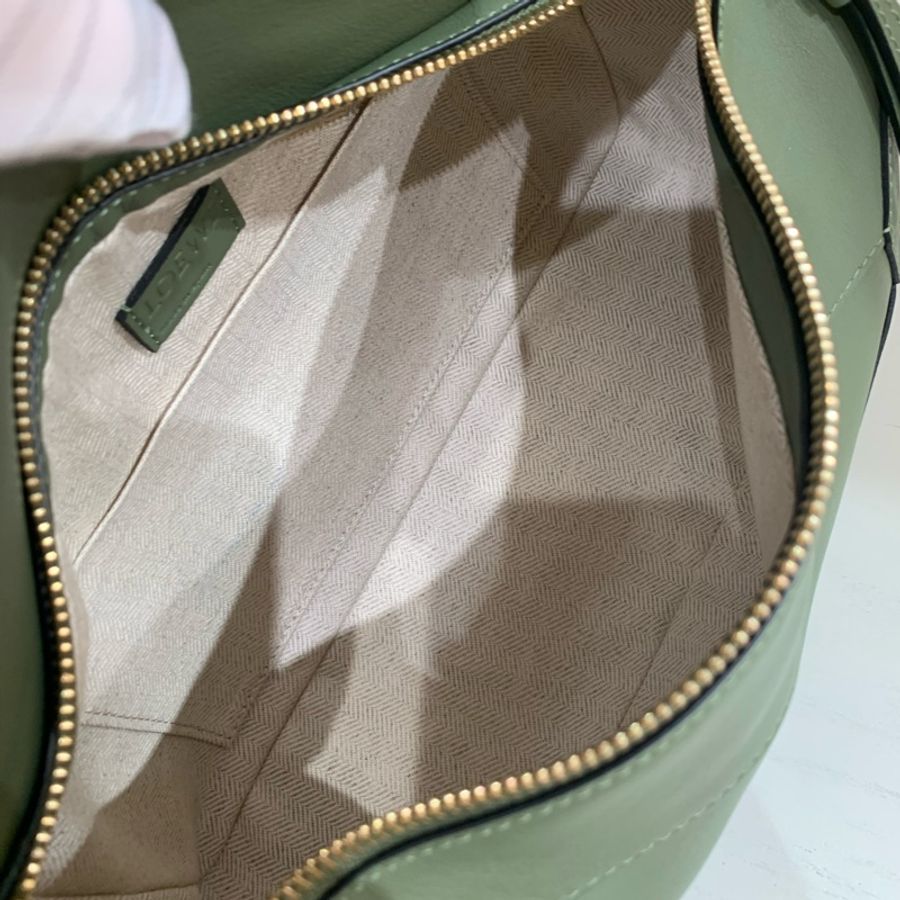 Loewe puzzle 幾何包 hobo綠色 30cm-8