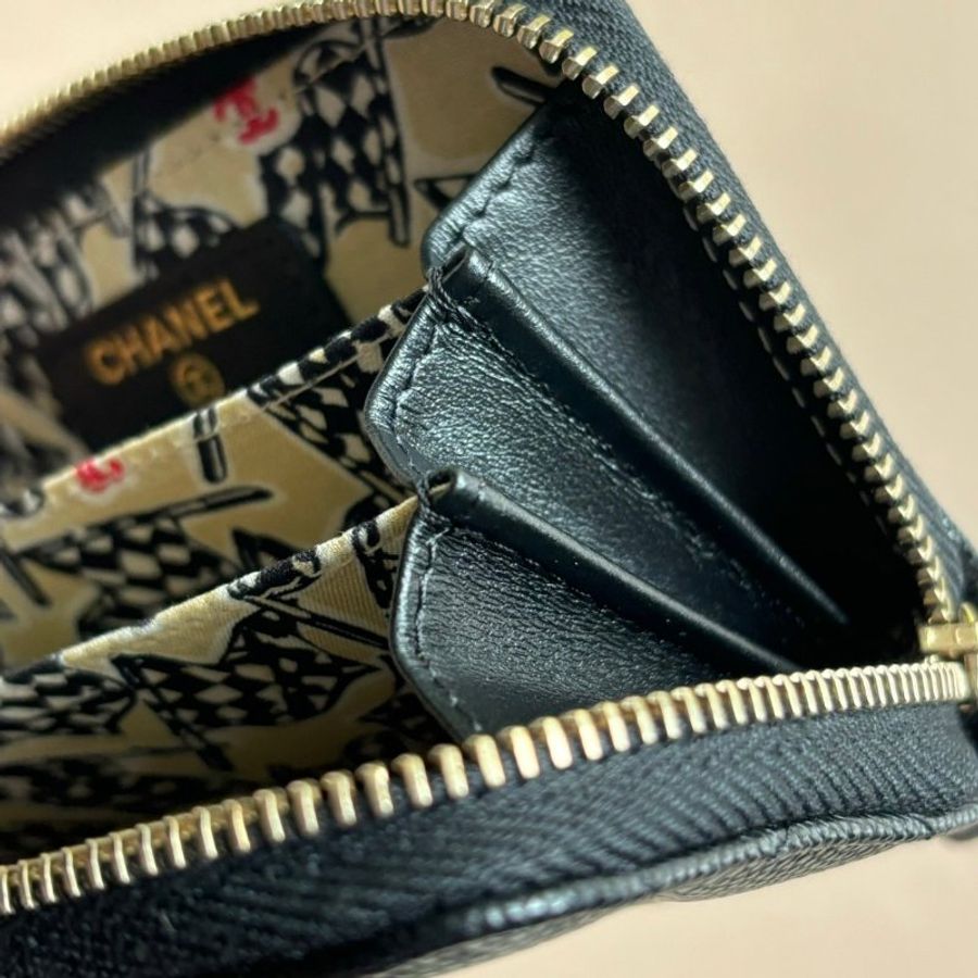 ::CHANEL:: 大雙Cㄇ拉零錢包-9