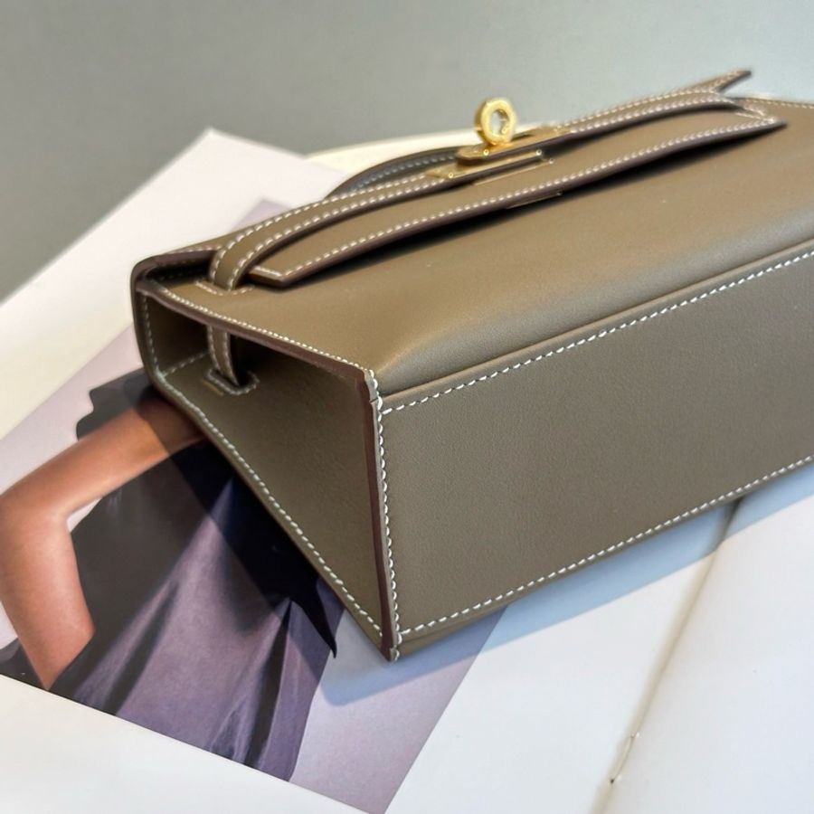 Hermes Mini Kelly 一代大象灰-6