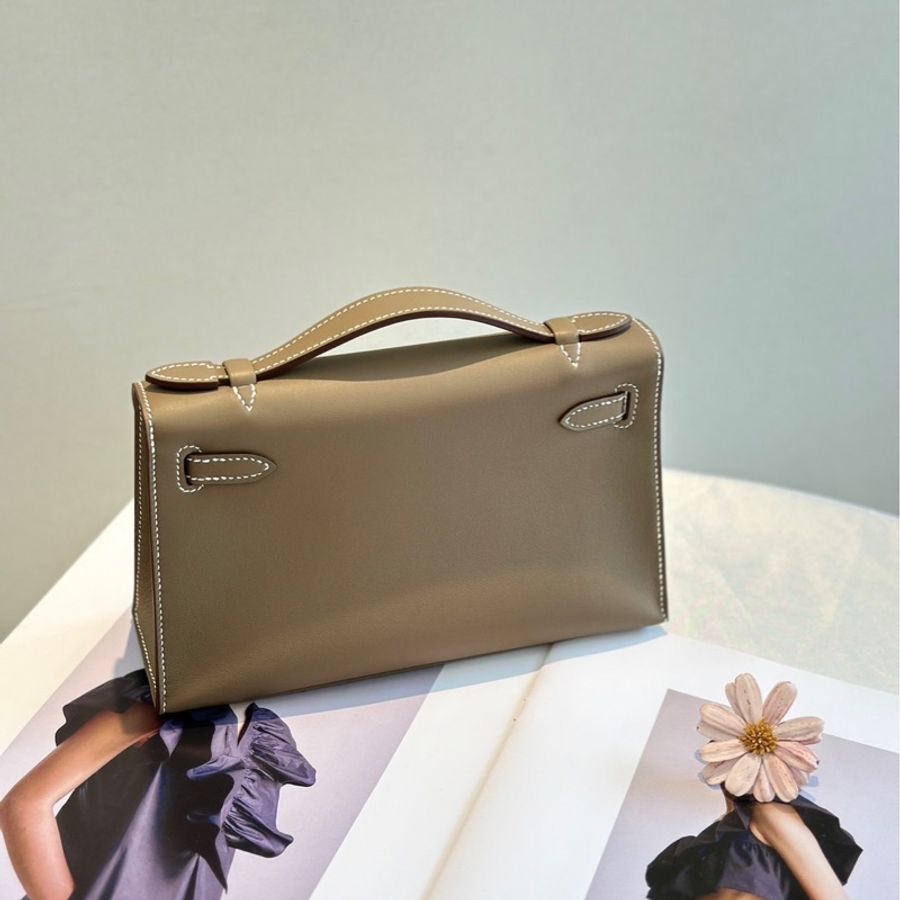 Hermes Mini Kelly 一代大象灰-8