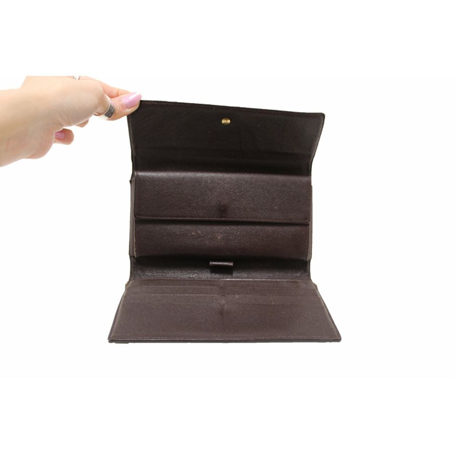 Louis Vuitton Damier Ebene Canvas PTI Long Wallet-13