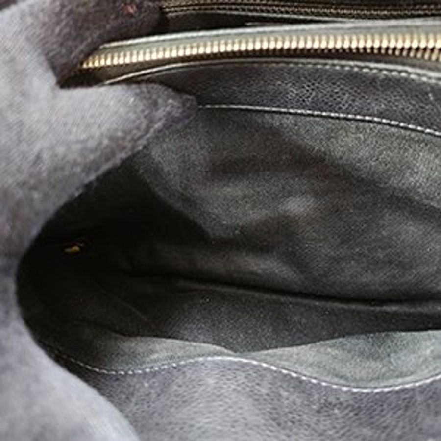 CHANEL黑色荔枝紋牛皮TIMELESS CC 豆腐肩背包-7