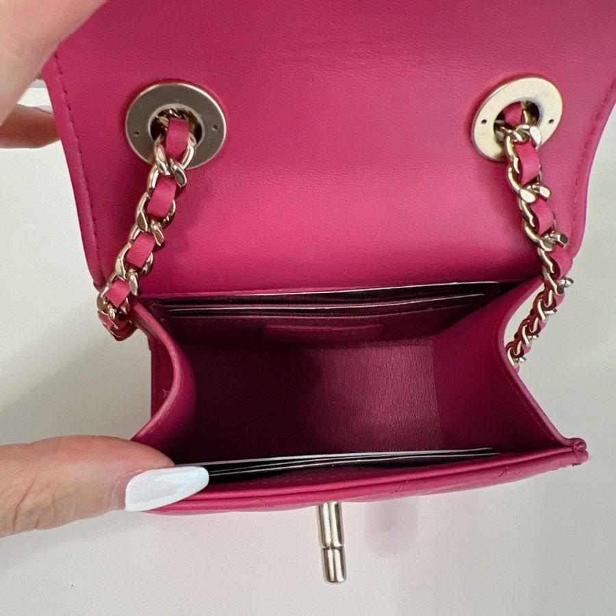 chanel V紋小方包 trendy cc mini-11