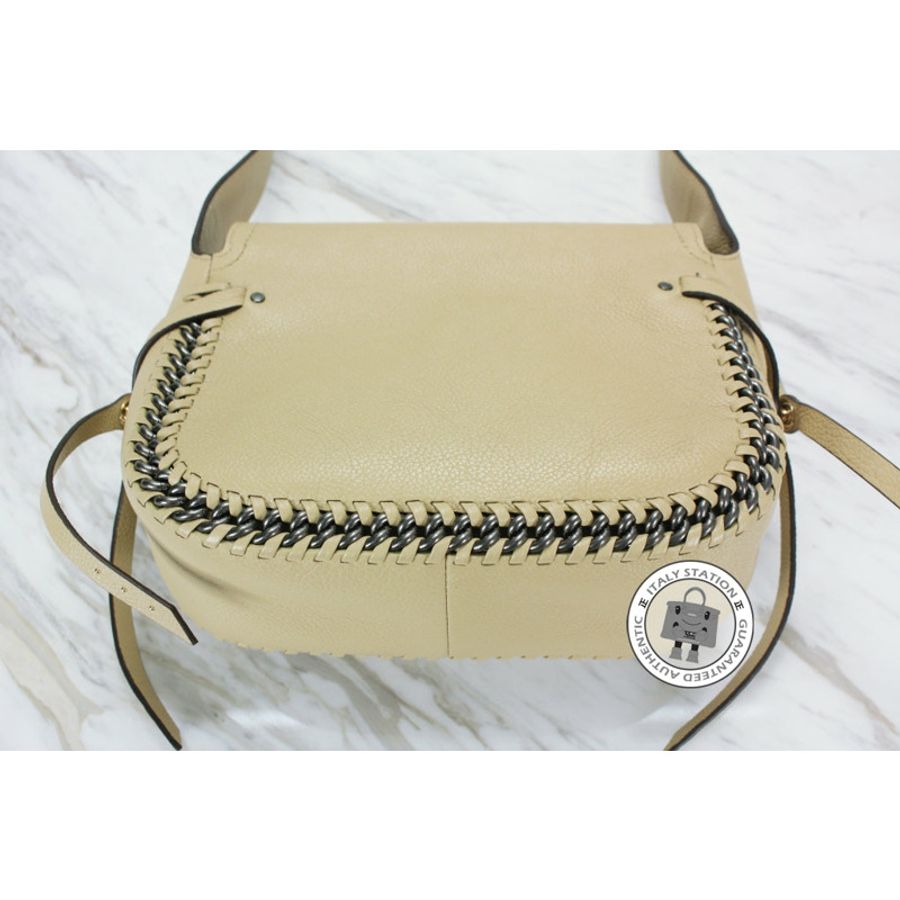 Coach 34397 Mini Dakotah Crossbody IN Whiplash Leather Nude Leather Messenger Bags Ghw-2