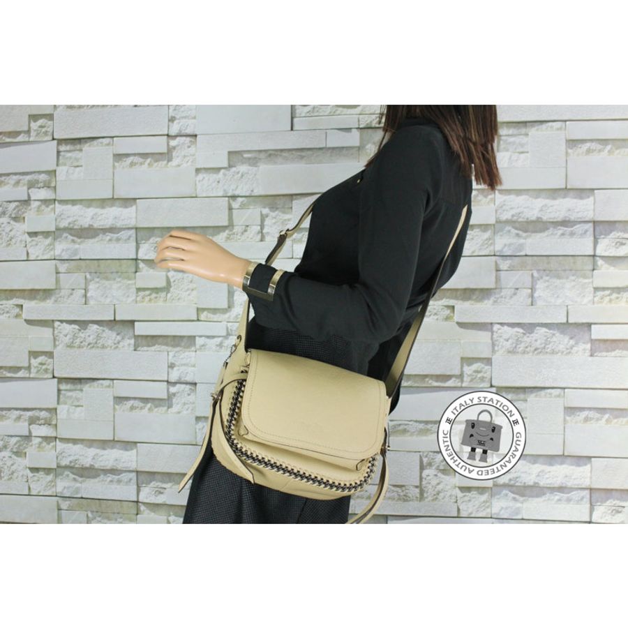 Coach 34397 Mini Dakotah Crossbody IN Whiplash Leather Nude Leather Messenger Bags Ghw-5