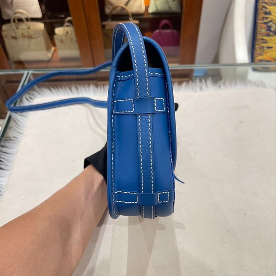 Goyard Belvedere藍色郵差包小號-3