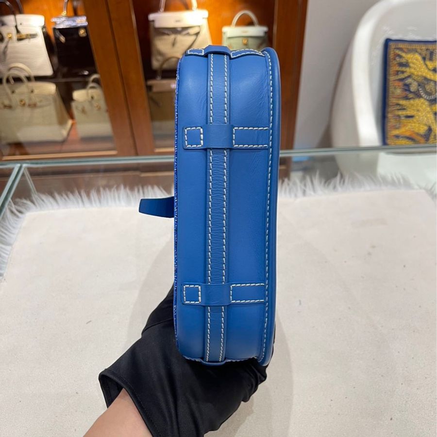 Goyard Belvedere藍色郵差包小號-7