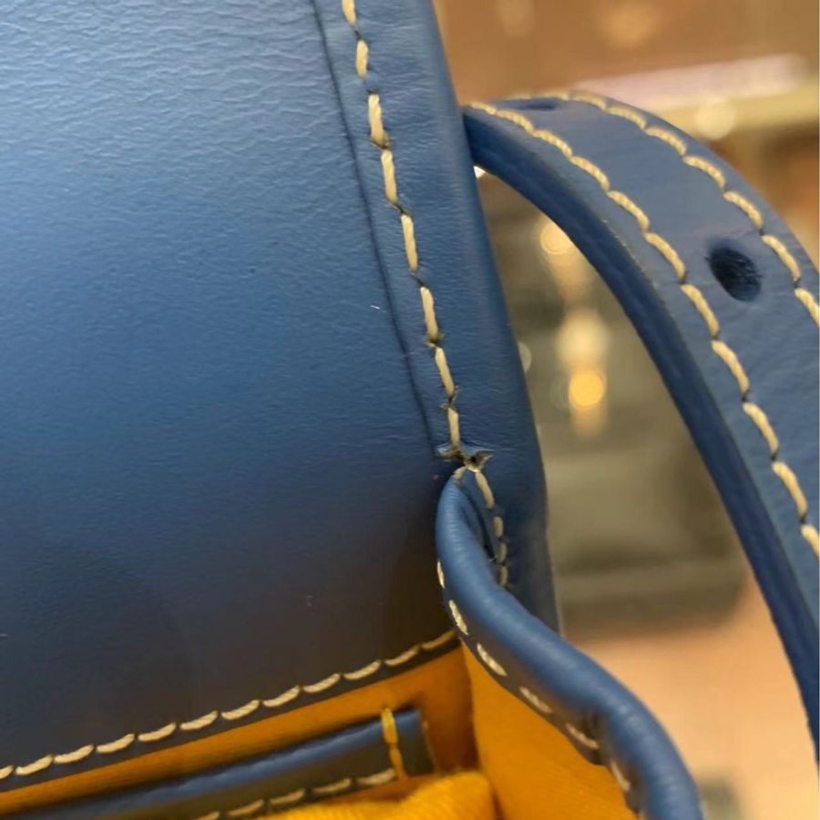 Goyard Belvedere藍色郵差包小號-14
