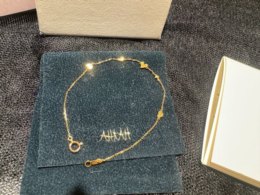 AHKAH 18k金泡泡心手鍊-2