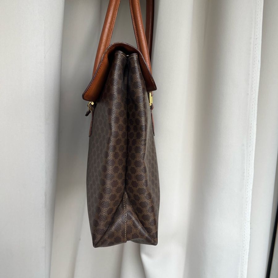 Celine 經典老花 特殊鎖扣 肩背包 單肩包 手提包-5