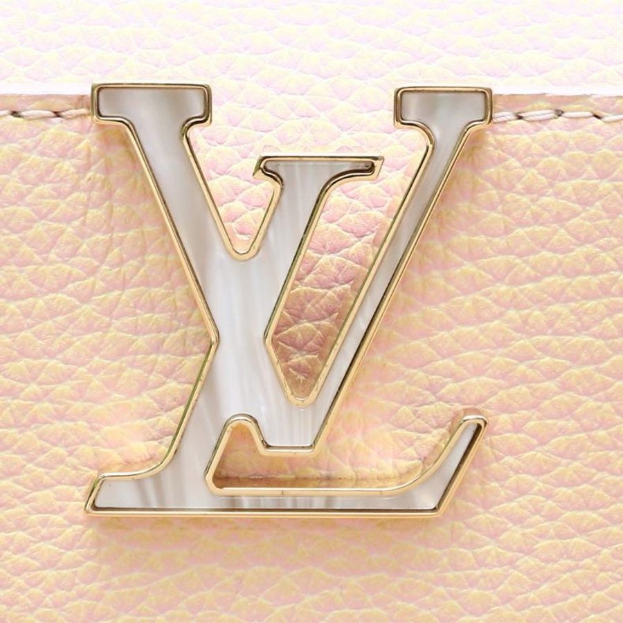 LOUIS VUITTON(路易威登) Capucines BB 27 幻彩色 金扣 晶片 粉彩人魚姬色牛皮貝母扣-5