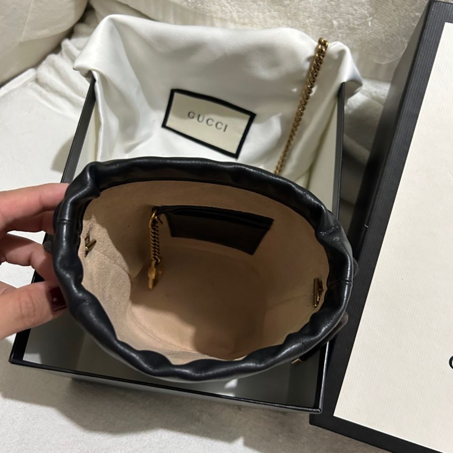 GUCCI Marmont 迷你水桶包-3